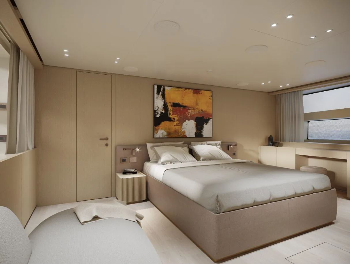 Owner's cabin on the main deck